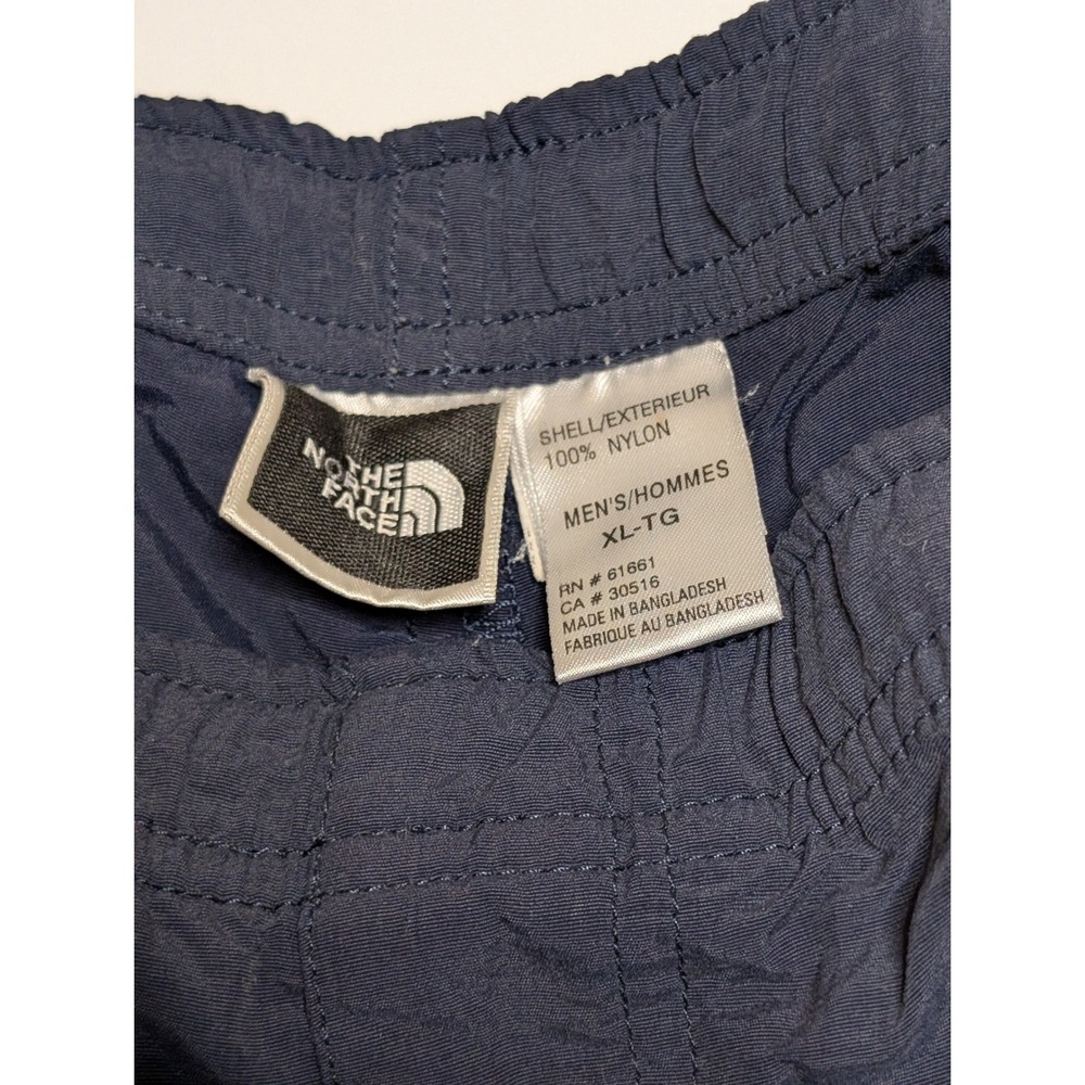 The North Face Mens XL Navy Blue Nylon Hiking Board Shorts Elastic Waist RN61661 - Picture 2 of 3